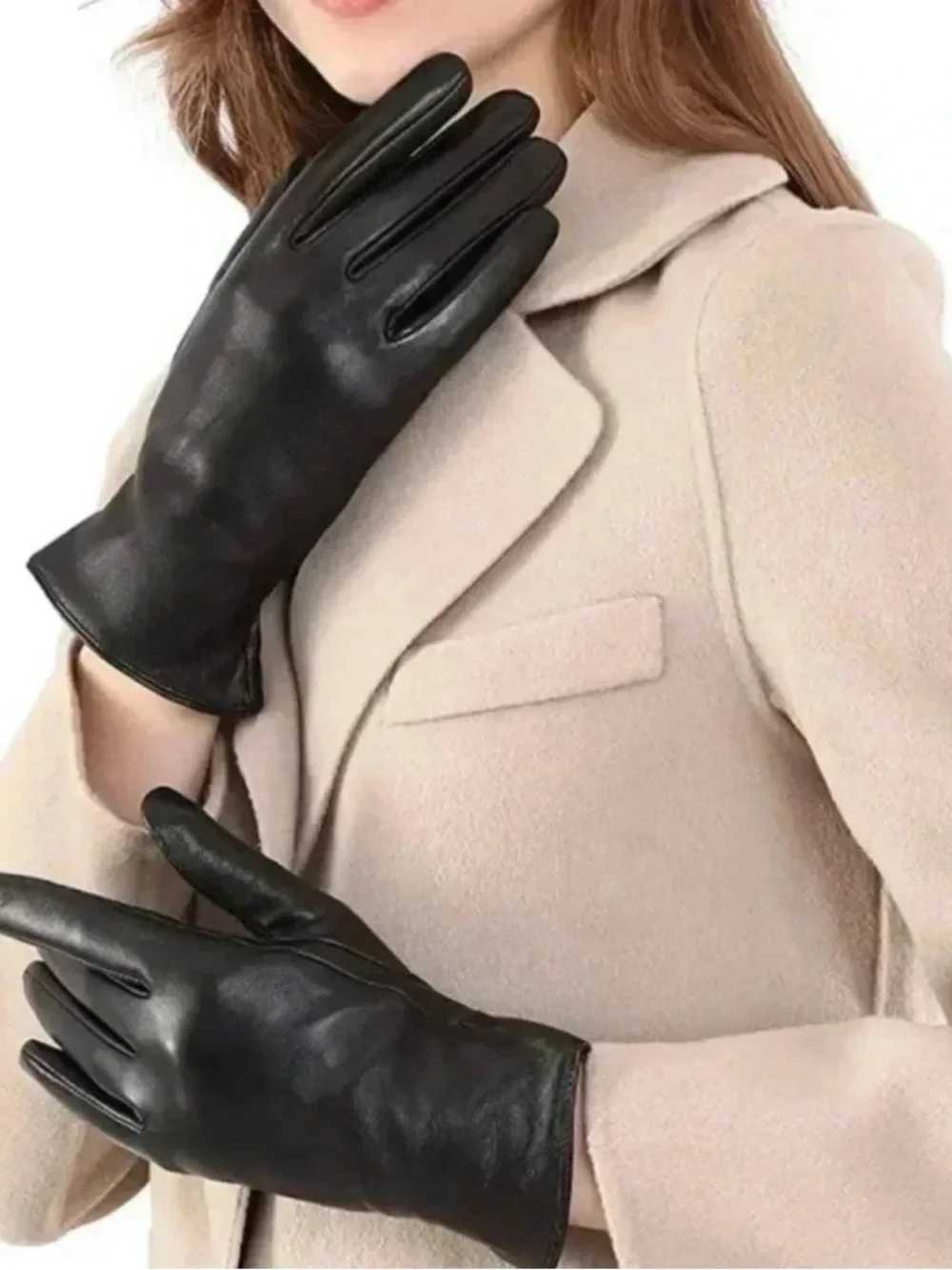Women’s Black Leather Gloves Thinsulate Size 7.5 Excellent Condition